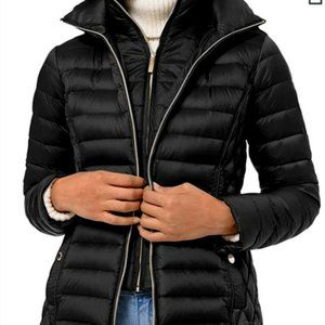 michael kors puffer with two zips black